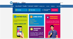 Desktop Screenshot of metrorio.com.br